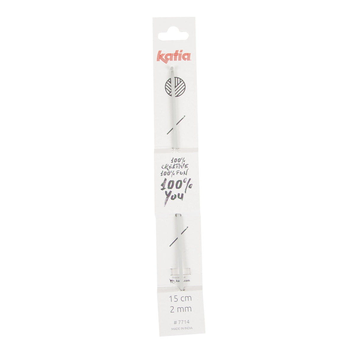 Agulla ganchillo de Aluminio 15 cm Katia